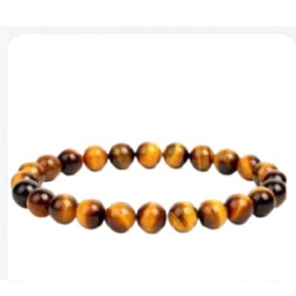 Yellow Tigers Eye Beaded Bracelet 6mm NWT (MJW010)